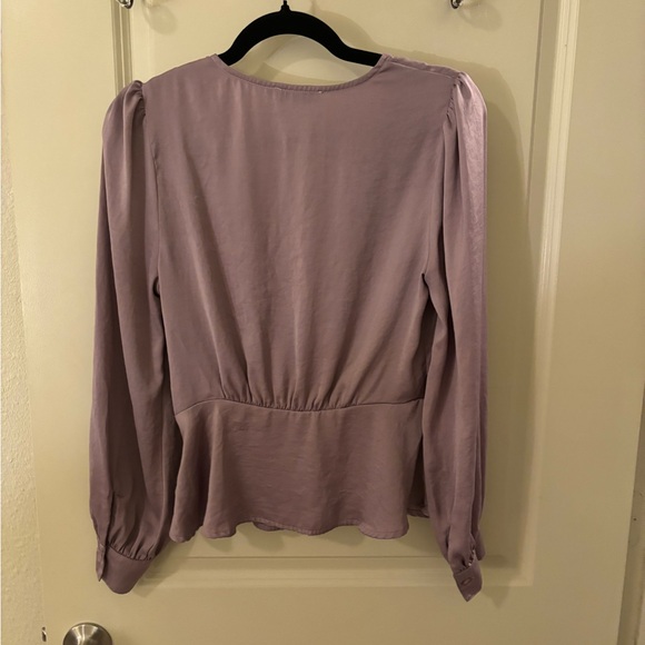 Lush Lavender Embroidered Blouse - Floral, Romantic, Spring, Feminine - Picture 2 of 9